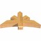 Ekena Millwork Davenport Rough Sawn Timber Gable Bracket, Western Red Cedar, 48"W x 24"H x 6"D x 6"F, 12/12 Pitch GBW048X24X0606DAV00RWR - alternate 3